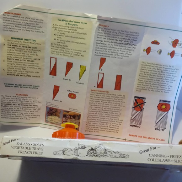 Retro All Original USA MADE Miracle Chef Slicer Dicer And French fry tool.. - Picture 5 of 6